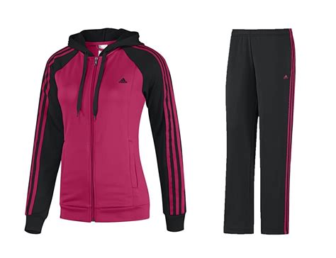 adidas trainingsanzug damen schwarz pink|Trainingsanzug für Damen begeistert mit Qualität .